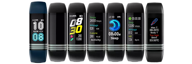 pulsera deportiva con medicion de temperatura corporal