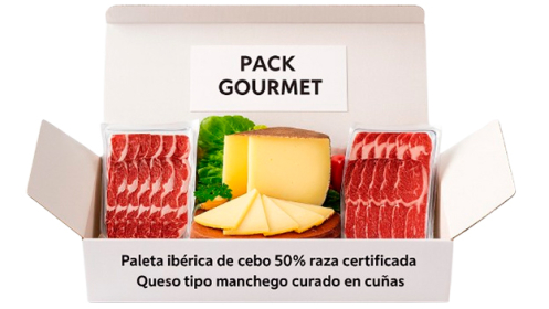 Pack paletilla ibérica y queso curado
