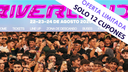 Abono para el festival RIVERLAND FEST (22, 23 y 24 agosto)