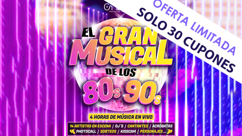 Entradas para El Gran Musical de los 80´s 90´s en Gijón Arena