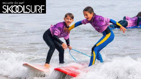 Plan perfecto: Clase de surf de 2 horas o salida en tabla Paddle